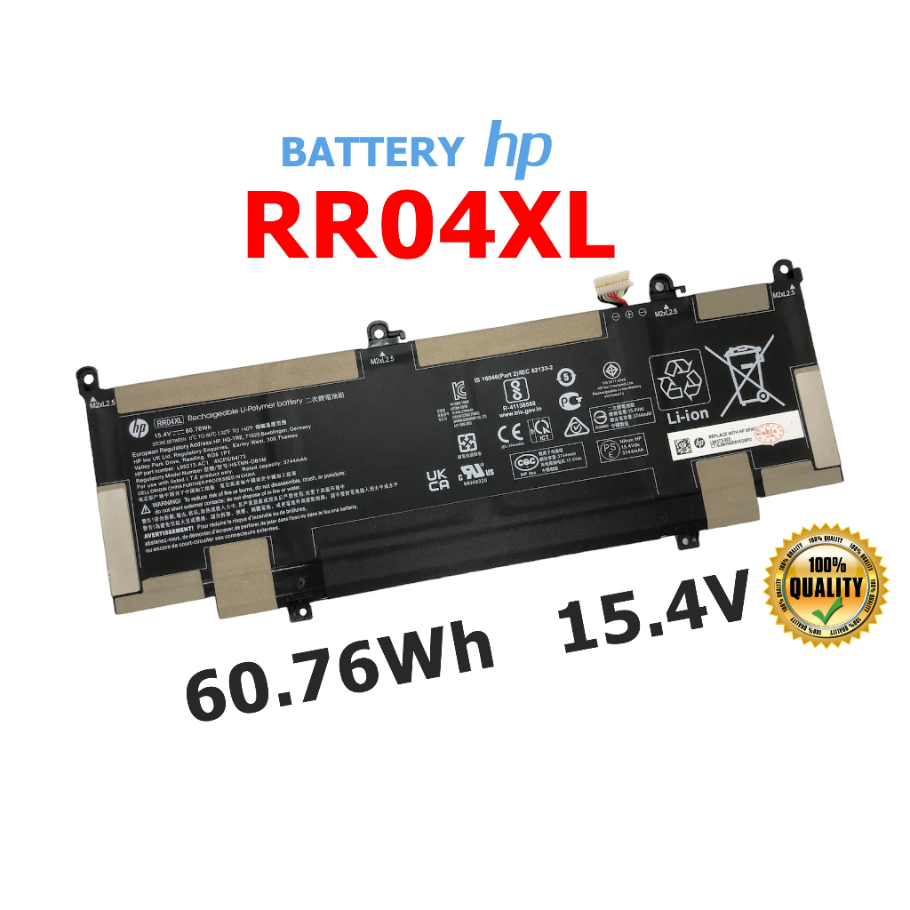 HP แบตเตอรี่ RR04XL ของแท้ (สำหรับ Spectre X360 13-AW AW0001TU 14-CE Spectre X360 Convertible 13-AW)