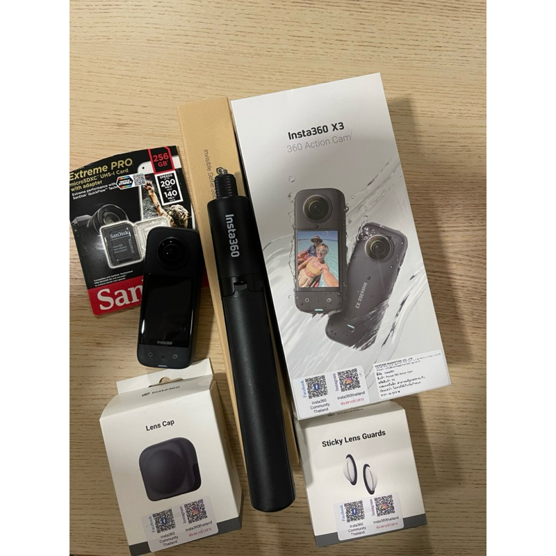 ❌ขายแล้ว❌insta360 x3 (ประกันเหลือถึง 2569) (มือสอง)