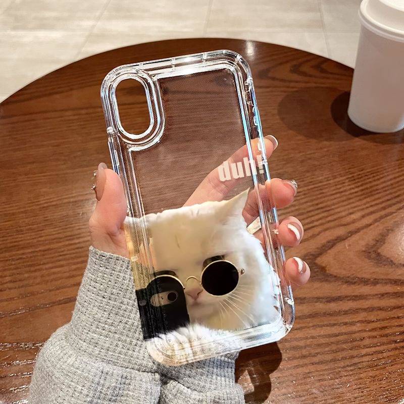 เคสกันกระแทกไอโฟน ลายการ์ตูน TPU เคสใสสําหรับ IPhone 11 15 13 14 12 Pro Max 7Plus XR 7 X XS Max