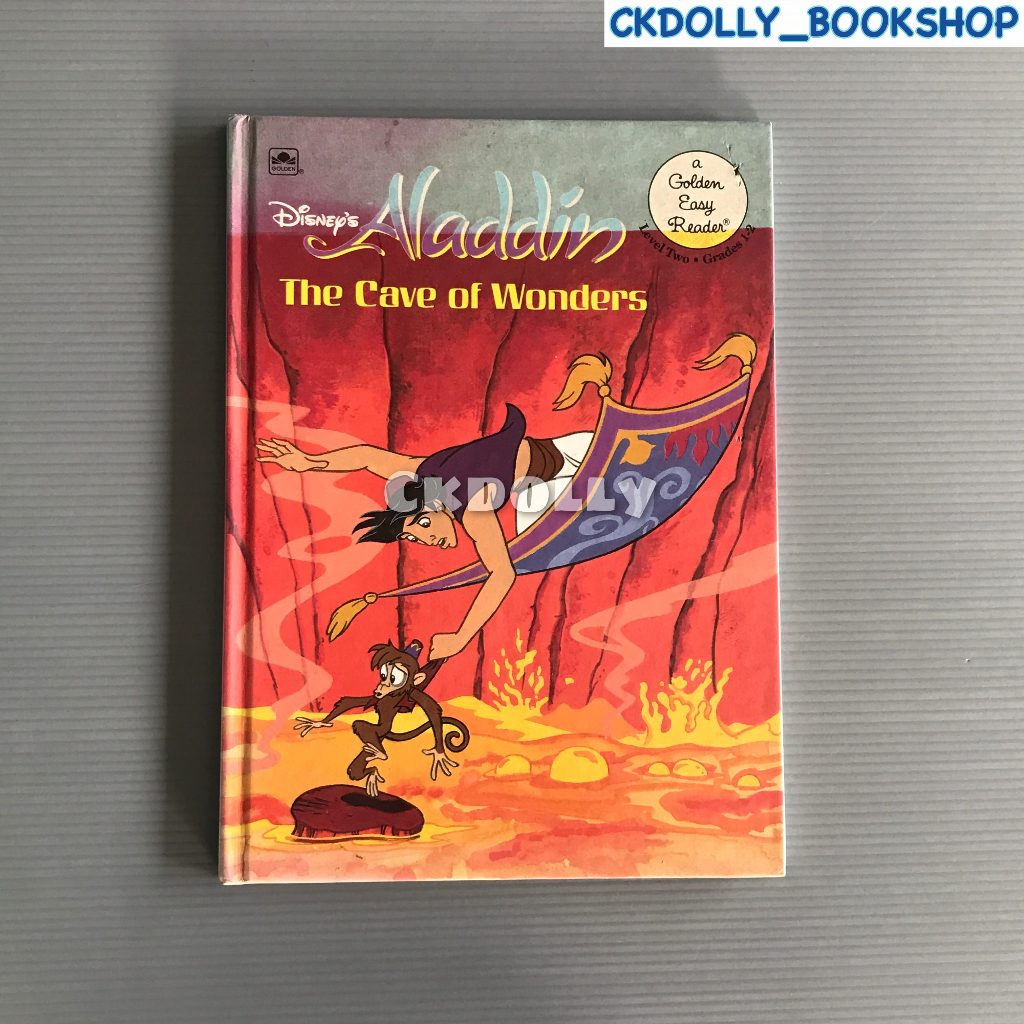 หนังสือเด็กภาษาอังกฤษ : Disney ; Aladdin The Cave of wonders -  Golden Books Publishing