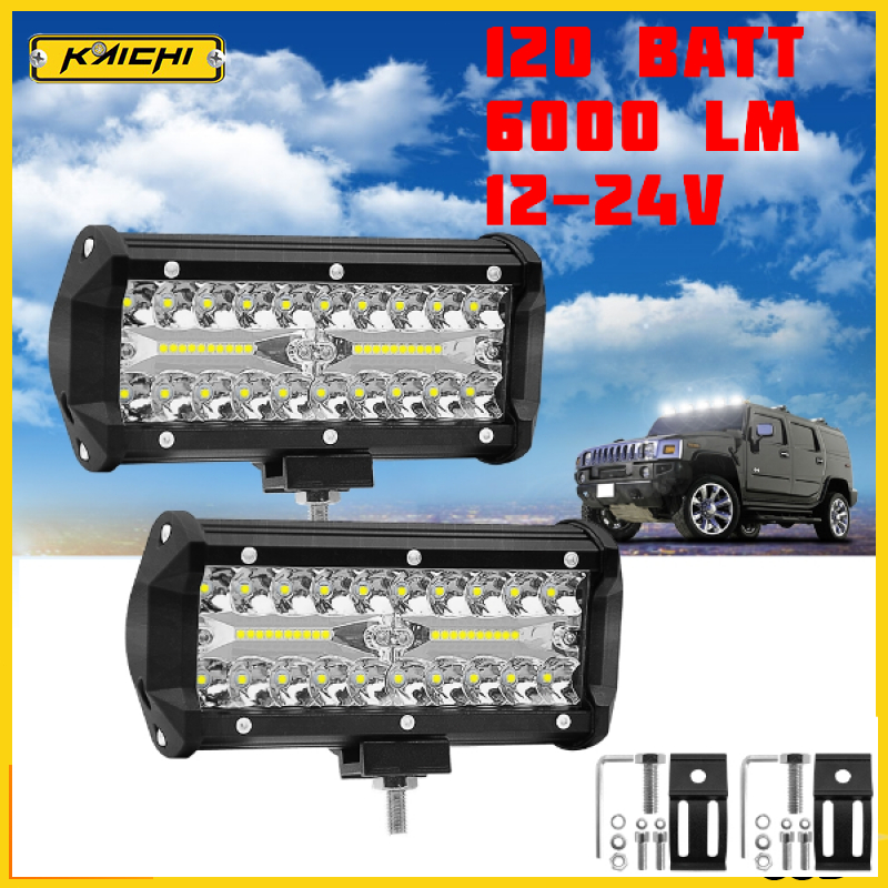 ไฟสปอตไลต์ LED 420W 12V-24V ไฟถอย ไฟช่วยตัดหมอก LED รถยนต์ รถมอเตอร์ไซค์ รถบรรทุก รถไถ แสงสีขาว