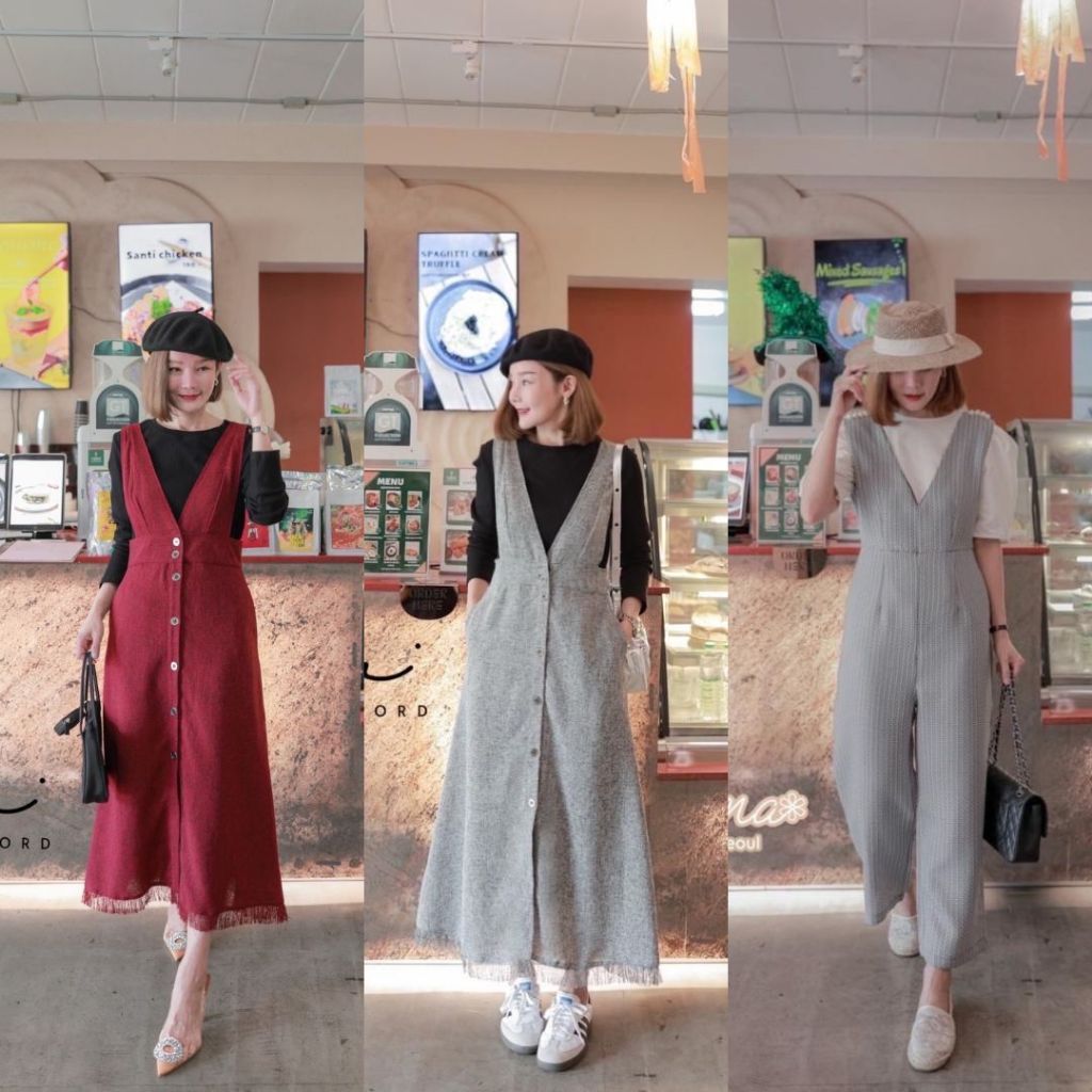 Password Set2pcs. งานเซทเอี๊ยมผ้าทวิตอย่างดี เนื้อนุ่มสีใส่ง่าย ดีเทลไหล่แต่งมุก​ CARDIGAN_NISTA