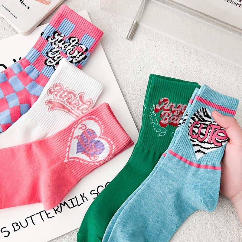 ถุงเท้าแฟชั่นเกาหลี 90's STYLE !!! พร้อมส่งถุงเท้าผู้หญิงทุกคู่ จัดส่งทุกวัน - รูปที่ 3