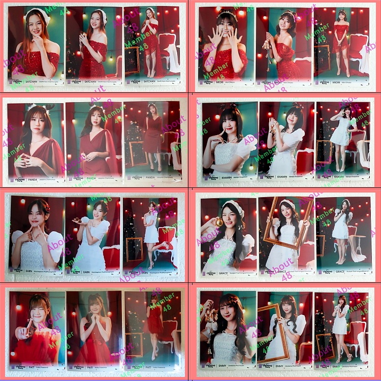 Christmas Party คอมพ์ 3ใบ (2/4) BNK48 ซัทจัง แพนด้า เกรซ ข้าวฟ่าง เอ็มมี่ Bnk Photoset Comp