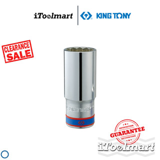 KINGTONY ลูกบ๊อกยาว สีขาว รู1/2 นิ้ว 12p รุ่น 4230M มีขนาดให…