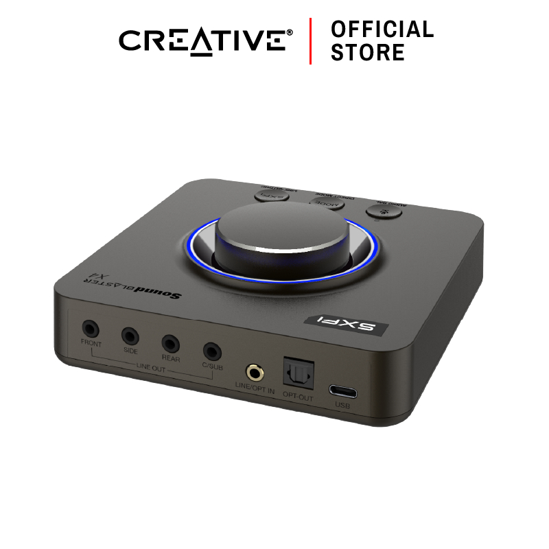 CREATIVE SOUND CARD Sound Blaster X4 External USB Sound Card รองรับ 7.1/5.1 ควบคุมผ่าน App บนมือถือ