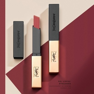 YSL Lipstickลิปสติก #21 #23 #1966 Yves Saint Laurent ROUGECOUTURE THE SLIM MATTE ลิปสติกติดทน ขนาด 2.2g
