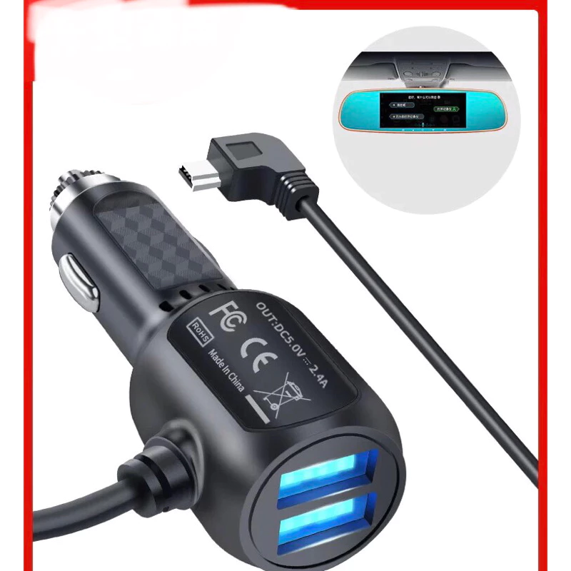 สายชาร์จกล้องติดรถยนต์ และ GPS ยาว 3.5 เมตร มี USB 2 ช่อง 3.5 A Camera Car Charger GPS mini thumbnail 4