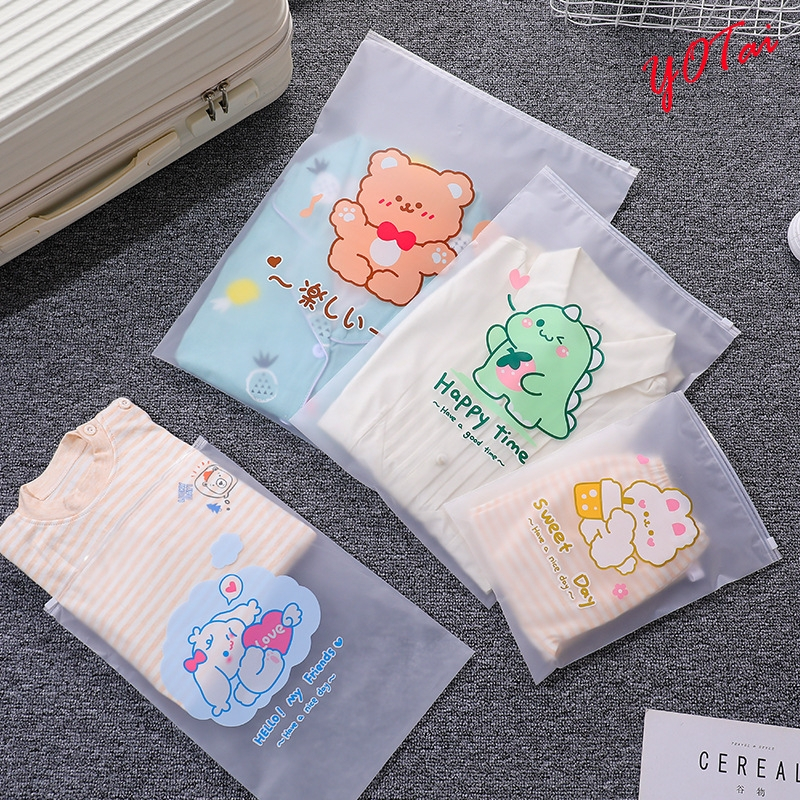YOTAI ถุงเก็บเสื้อผ้า ถุงเก็บรองเท้า คุณภาพดี กันน้ำ มี 4 ขนาด ลายน่ารักมาก