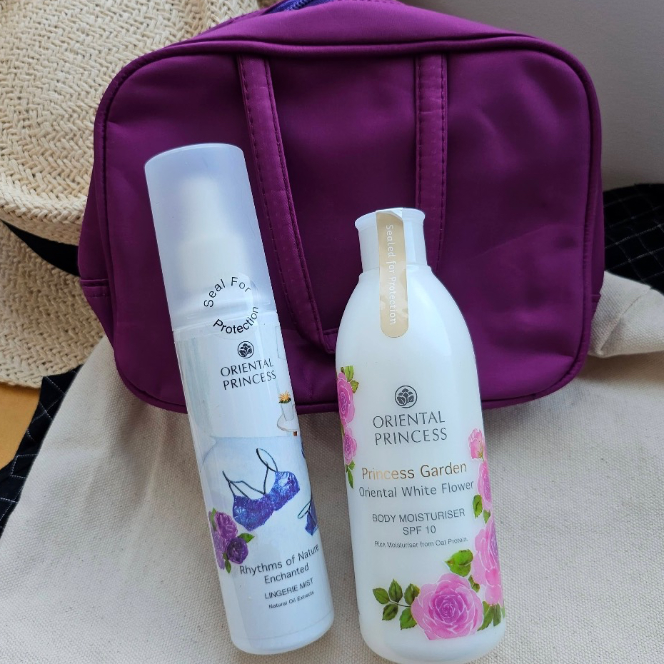 เซตกระเป๋า โลชั่น+สเปย์ชั้นใน Oriental princess พร้อมกระเป๋า Giftset
