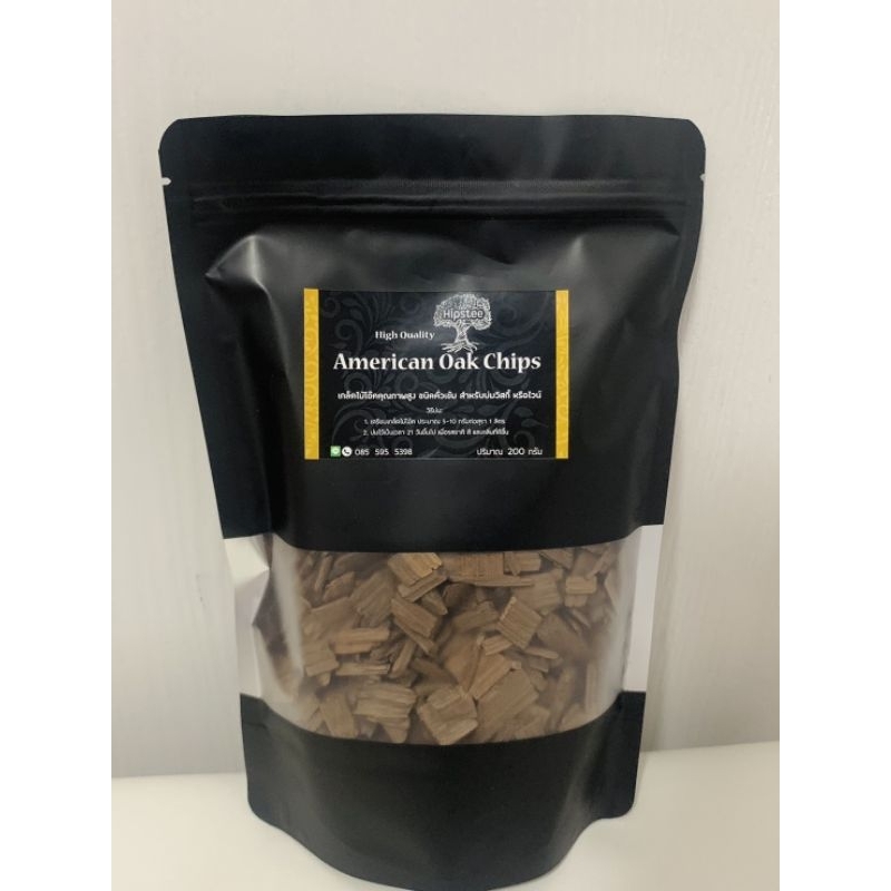 เกล็ดไม้โอ๊ค American Blend เกล็ดไม้โอ๊คใช้บ่มแทนถังไม้โอ๊ค ขนาด100กรัม