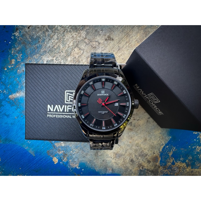 นาฬิกา Naviforce รุ่น 8032 BR 💯 สีดำสมาร์ท 💢