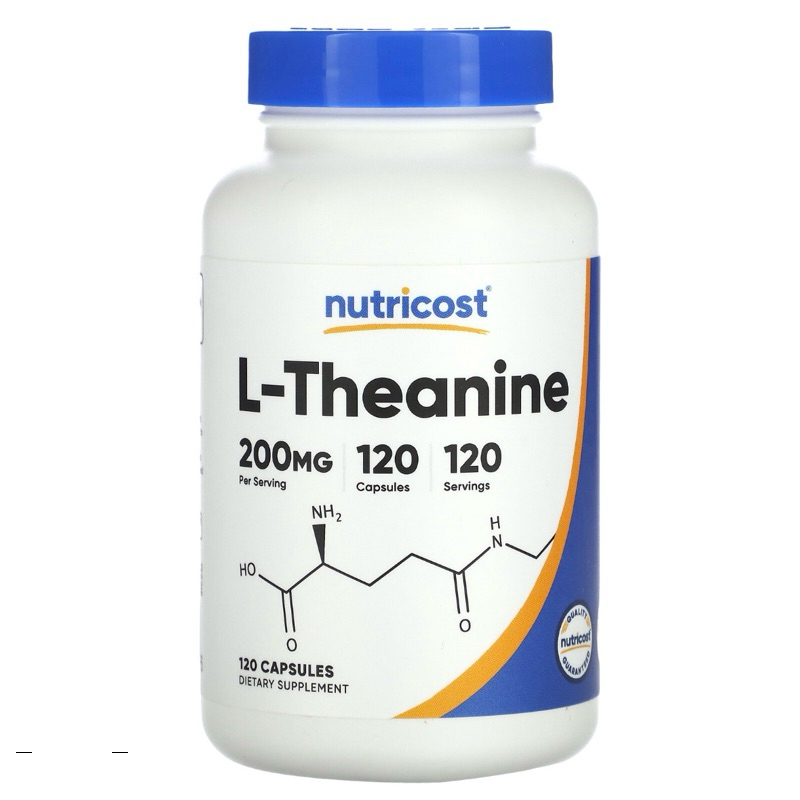L-Theanine 200 mg.(120 / 240 Capsules ) ( พร้อมส่ง )