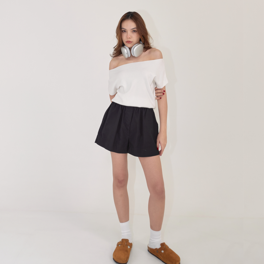 GOOD KNIT TOP เสื้อไหมพรม เปิดไหล่ #6902