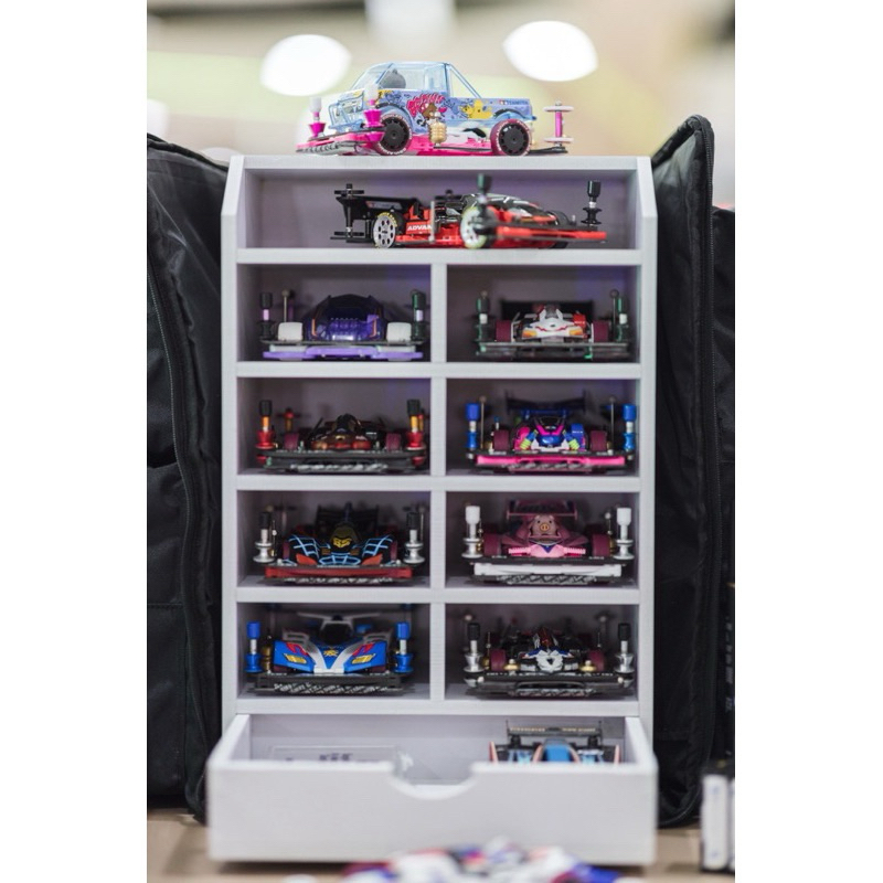 Tamiya mMini 4wd ชั้นพาสวู้ดใส่กระเป๋ารถ Tamiya