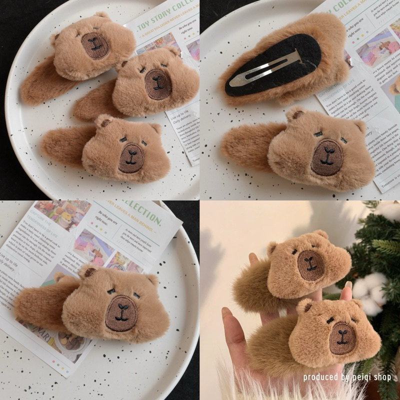 พร้อมส่ง กิ๊บ Capybara คาปิบาร่า กิ๊บติดผม น่ารักๆ 10007