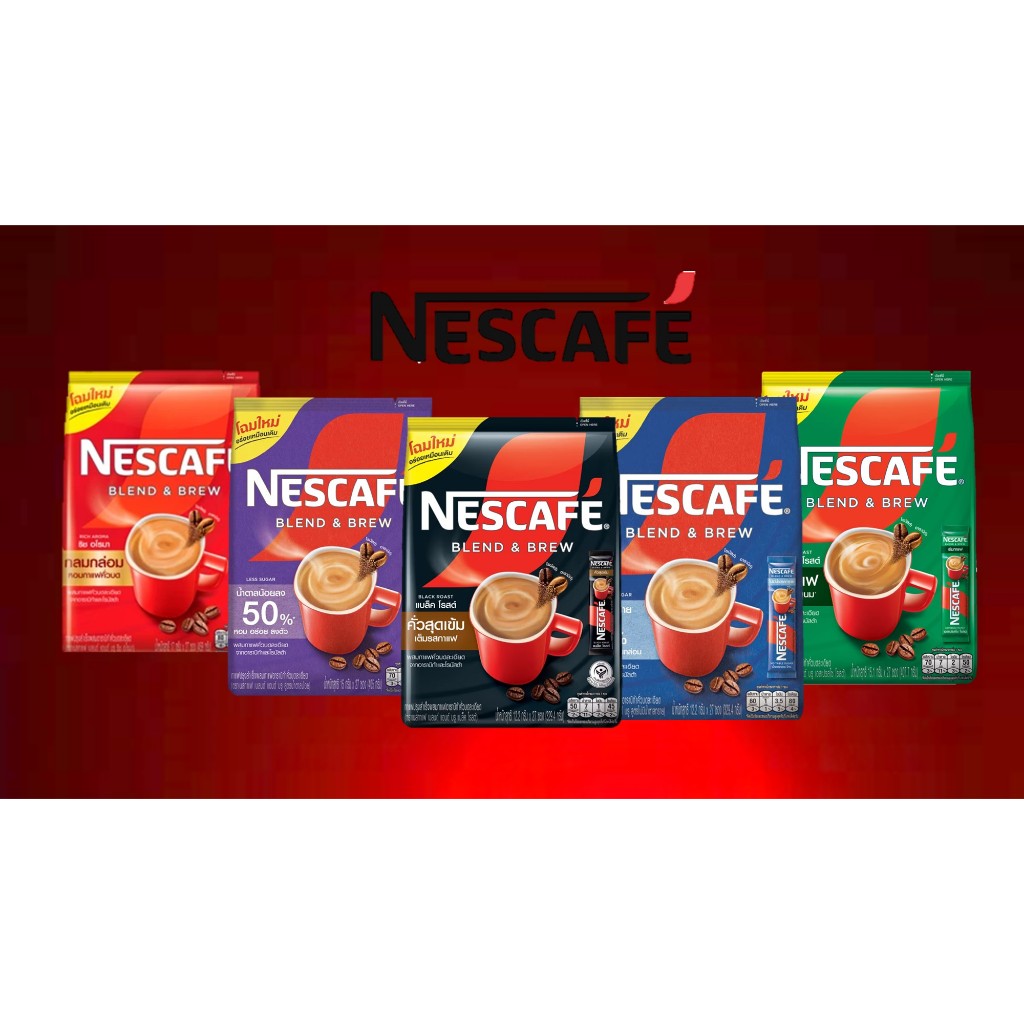 ซื้อ Nescafe' Blend & Brew เนสกาแฟ เบลนด์ แอนด์ บรู กาแฟปรุงสำเร็จผสมกาแฟอาราบิก้าคั่วบดละเอียด 27ซอง เนสท์เล่