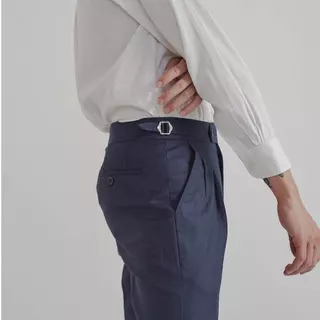 Rags and Lace กางเกง Signature ผ้า wool สี Navy