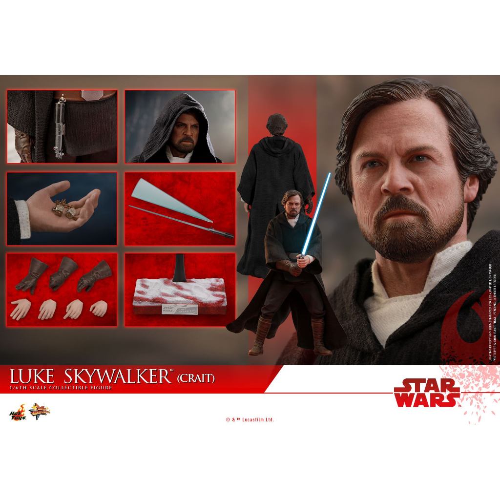 Hot Toys MMS507 Luke Skywalker (Crait) - Star Wars : The Last Jedi  มือสองสภาพดี **สินค้าพร้อมส่ง**