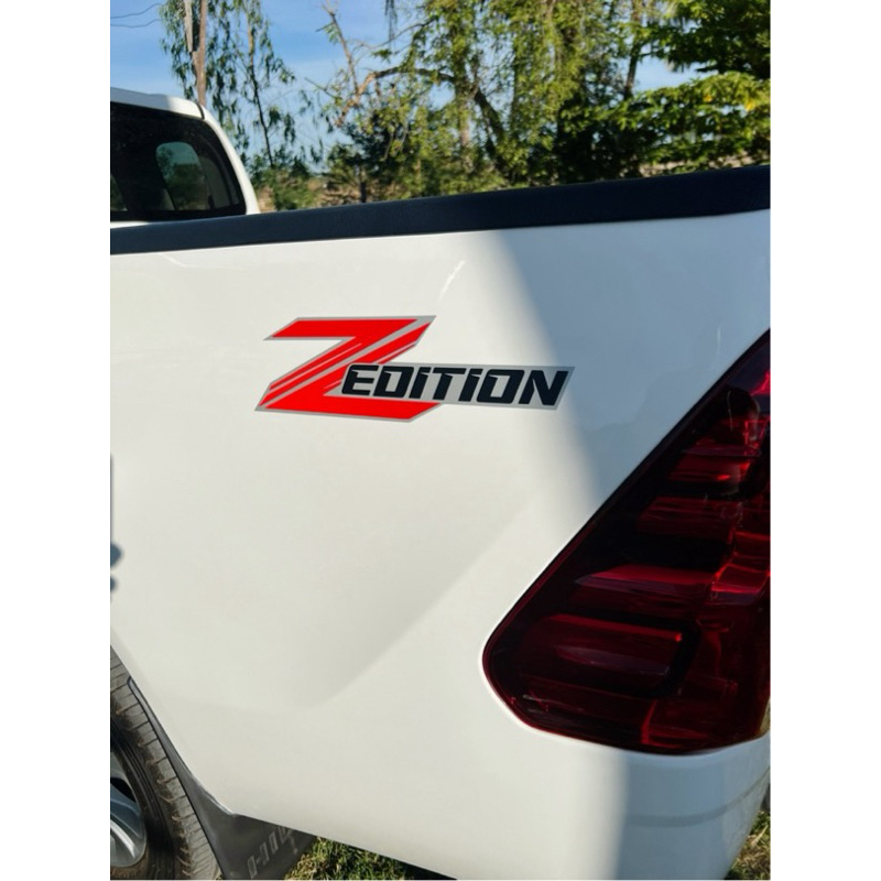 สติกเกอร์ Z EDITION ติดข้างกระบะ1คู่ สะท้อนแสง (2ข้าง ซ้าย-ขวา)สีแดง-ดำพื้นบอนซ์เทา - รูปที่ 7