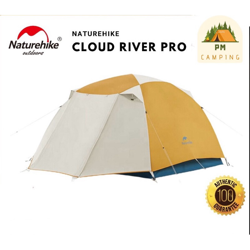 Naturehike Cloud River Pro เต็นท์ กันฝน กันลม แบบพกพา พับได้ น้ําหนักเบา สําหรับตั้งแคมป์ ปีนเขา กลา