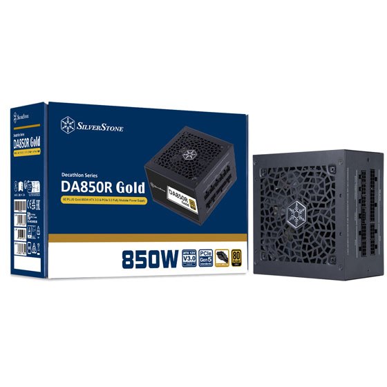 POWER SUPPLY (อุปกรณ์จ่ายไฟ) SILVERSTONE DA750 DA850 850W 80 PLUS GOLD (SST-DA850R-GMA) (SST-DA750-G