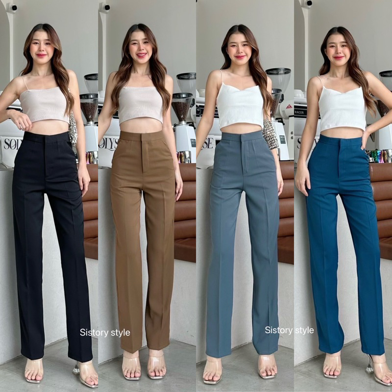 กางเกงขายาว zara pants ป้ายsistory