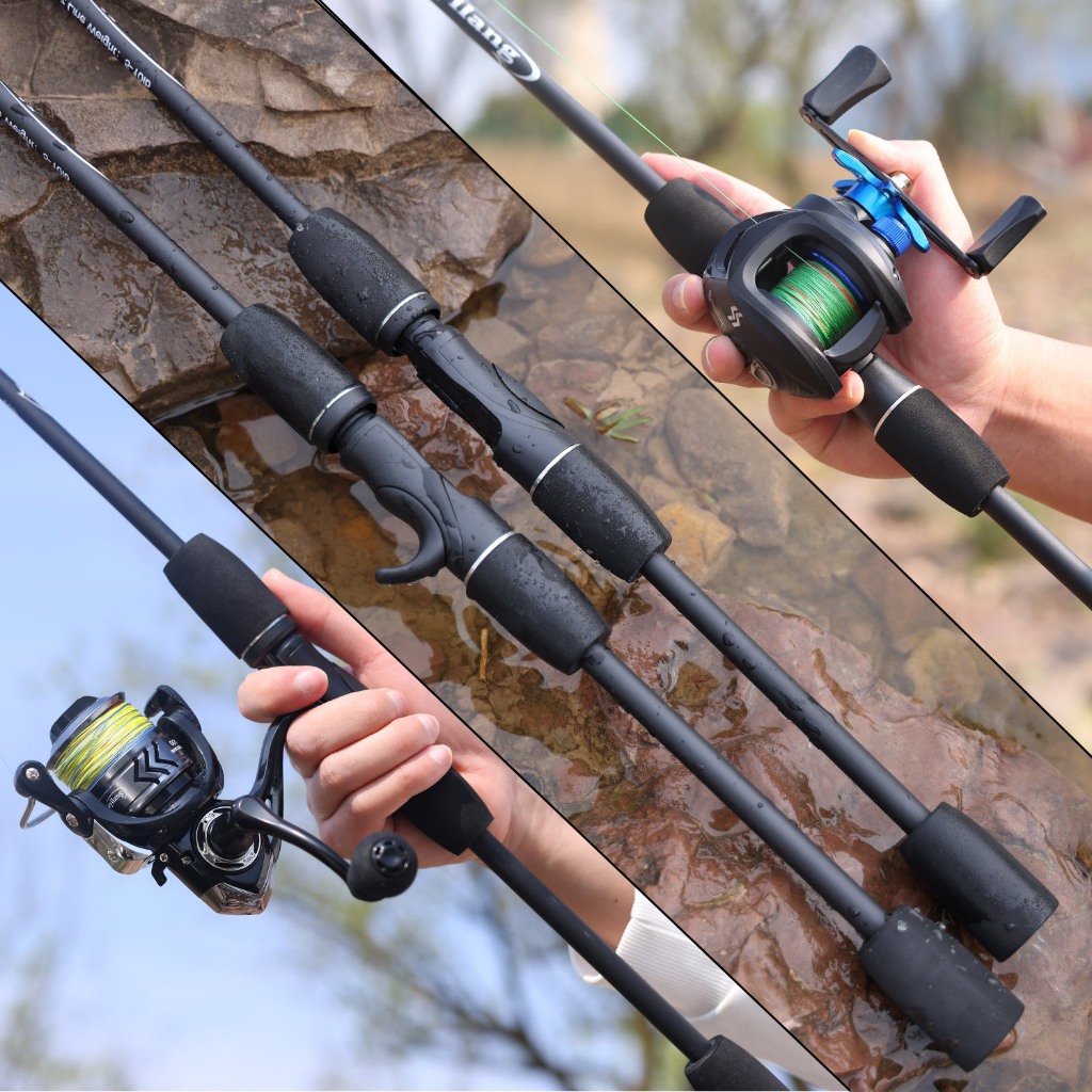 Sougayilang คันเบ็ด 10LB ชนิดใหม่ 2 ส่วน 1.8M ก้านหมุน / หล่อสําหรับน้ําจืด - รูปที่ 6