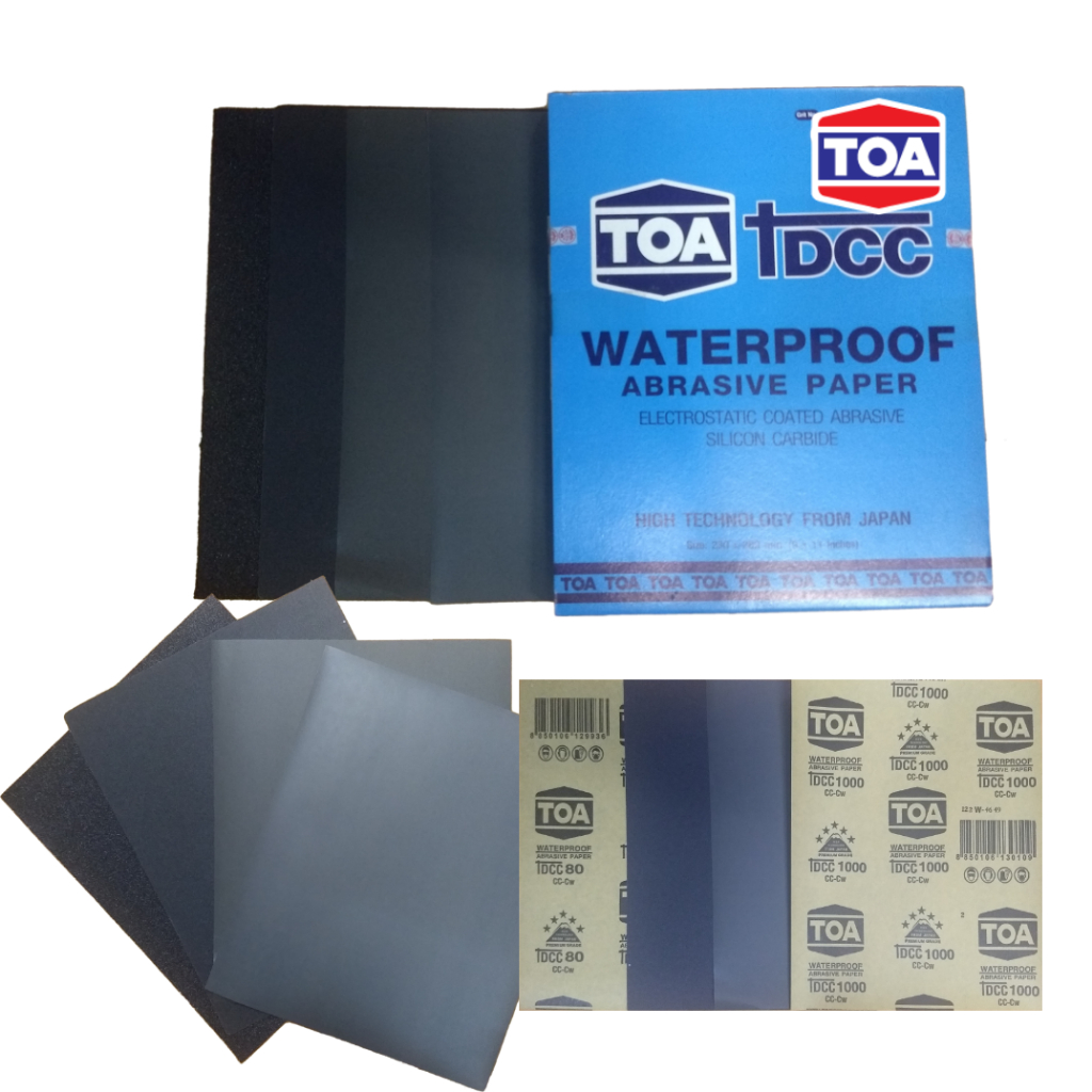 กระดาษทราย กระดาษทรายน้ำ  ทีโอเอ, Waterproof abrasive paper TOA