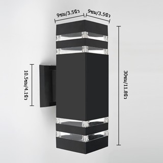 โคมไฟติดผนัง อะลูมิเนียม กันฝน เปลี่ยนหลอดไฟได้ ใช้เต้ารับE2…