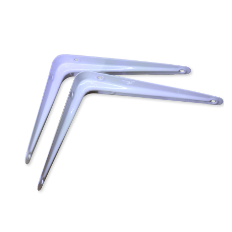 **หลายขนาด**ฉากเหล็กรับชั้นวางของติดผนัง สีขาว สำหรับใช้รองรับแผ่นไม้ ฉากรับชั้น