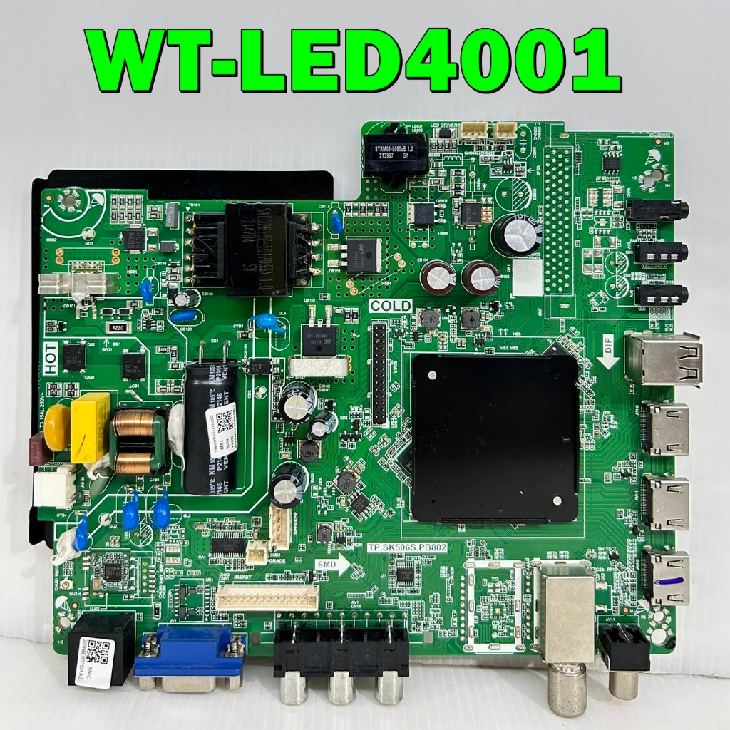 เมนบอร์ด Worldtech รุ่น WT-LED4001 พาร์ท TP.MP5501L.PB805 ของแท้ถอด มือ2 เทสไห้แล้ว
