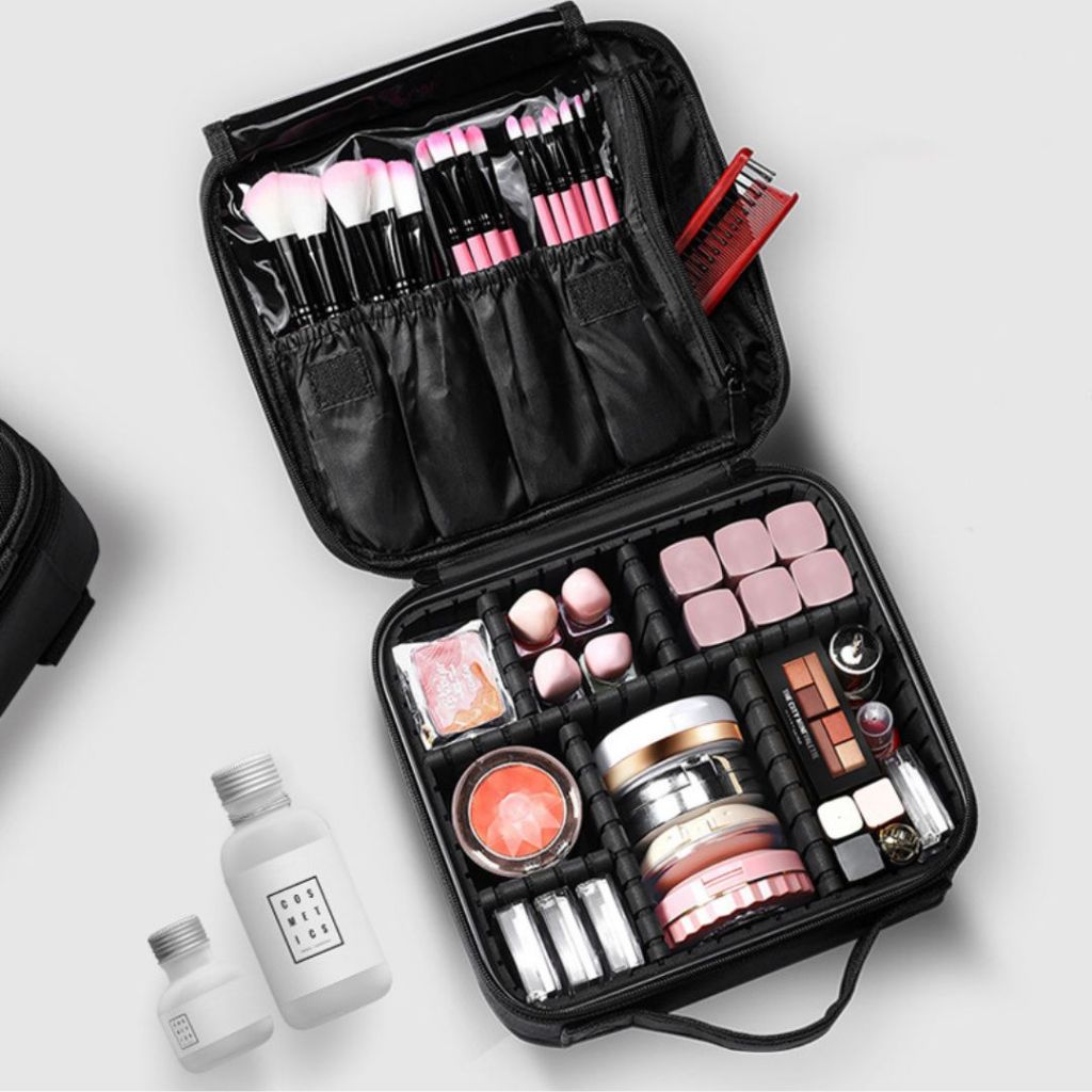 กระเป๋าใส่เครื่องสำอางค์และอุปกรณ์เสริมความงาม กระเป๋าอเนกประสงค์ กระเป๋าเดินทาง กันฝุ่น กันน้ำ
