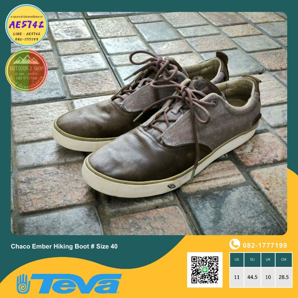 Teva Lace up Shoe Casual Dress # Size44 รองเท้ามือสอง ของแท้ สภาพดี จัดส่งเร็ว