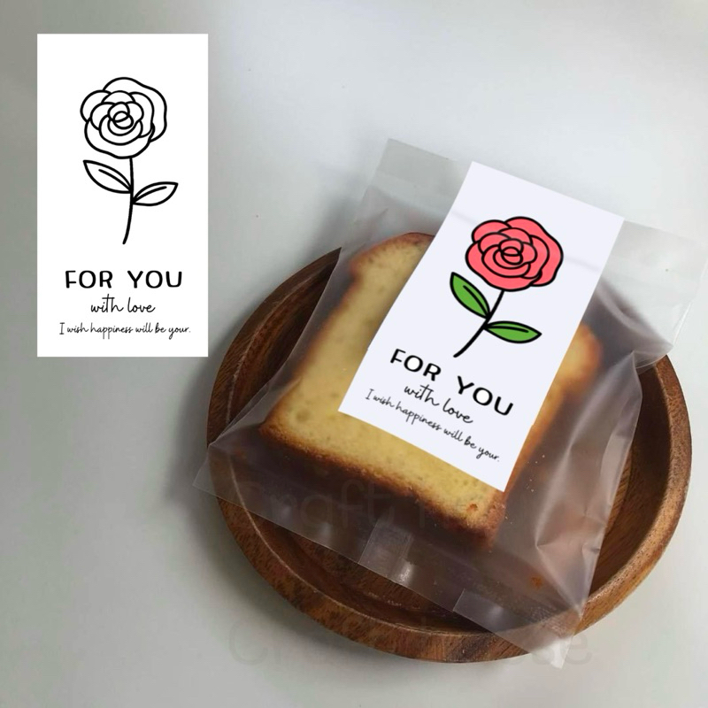sticker for you 12 ชิ้น กันน้ำ 100% 3.7x7 cm รหัส st 57