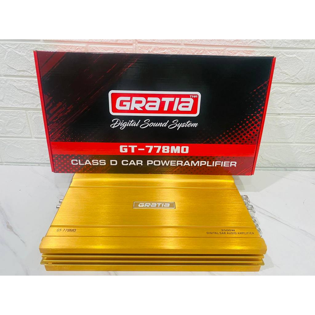 เพาเวอร์แอมป์ งานแบรนด์ GRATIA รุ่น GT-778MO เพาเวอร์ ขับซับ 3500W ขับดอกซับ10-12นิ้ว 220 ไม่ร้อนไม่