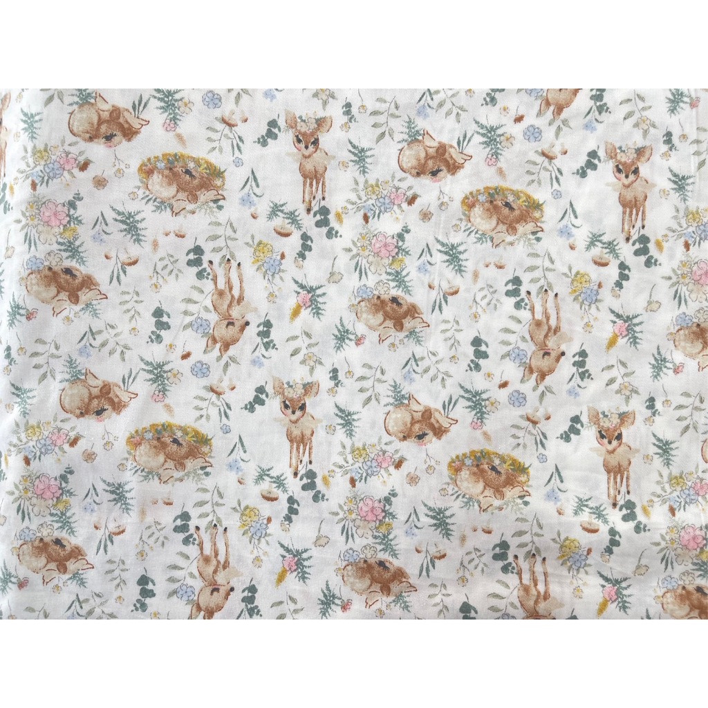 ผ้าคอตตอน 100% ทอทวิล ผ้าเมตร หน้ากว้าง1.6 เมตร ลายกระต่าย พร้อมส่ง