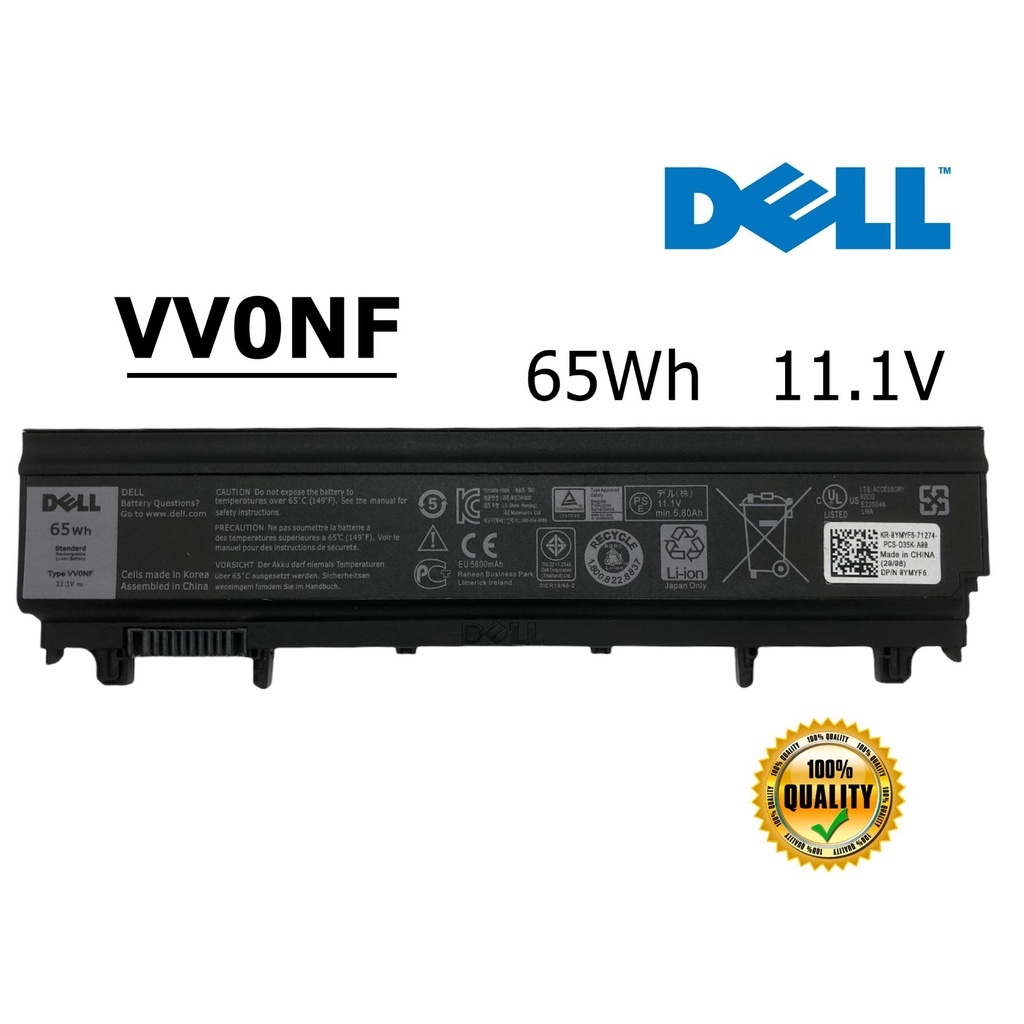 Dell แบตเตอรี่ VV0NF (สำหรับ Latitude E5440 E5540 N5YH9 VJXMC 0M7T5F 0K8HC 1N9C0 7W6K0 VVONF ) Dell 