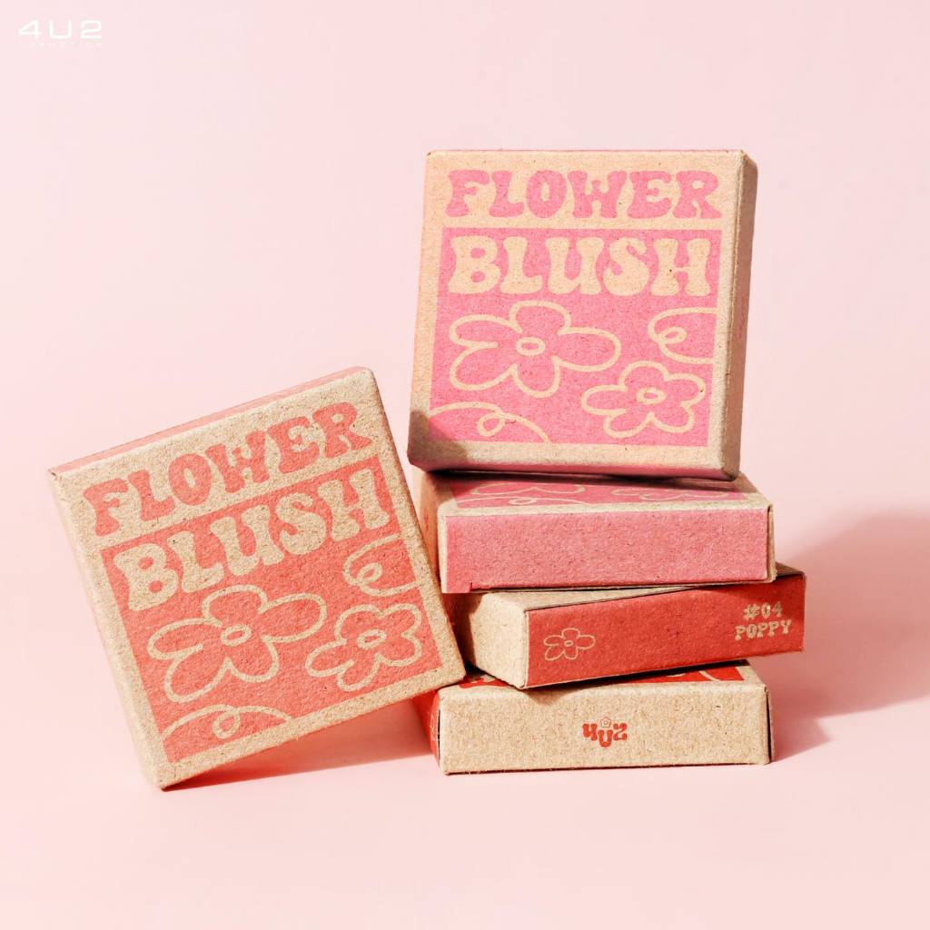 4u2 Flower Blush บลัชดอกไม้ มี 9 เฉดสีให้เลือก