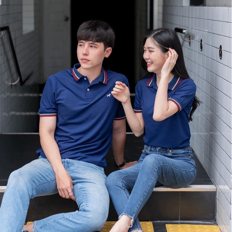 เสื้อโปโล สีกรม ปก triple