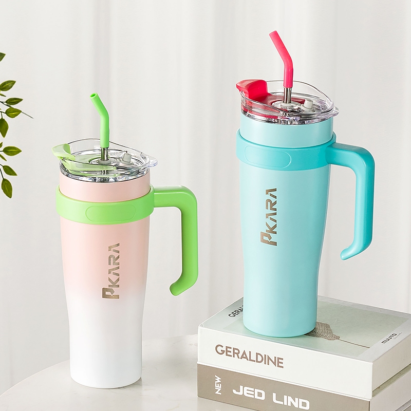 1200ML แก้วเก็บอุณหภูมิ PKARA ขนาด 40OZ ของแท้ แก้วเก็บอุณหภูมิร้อน/เย็น - รูปที่ 2