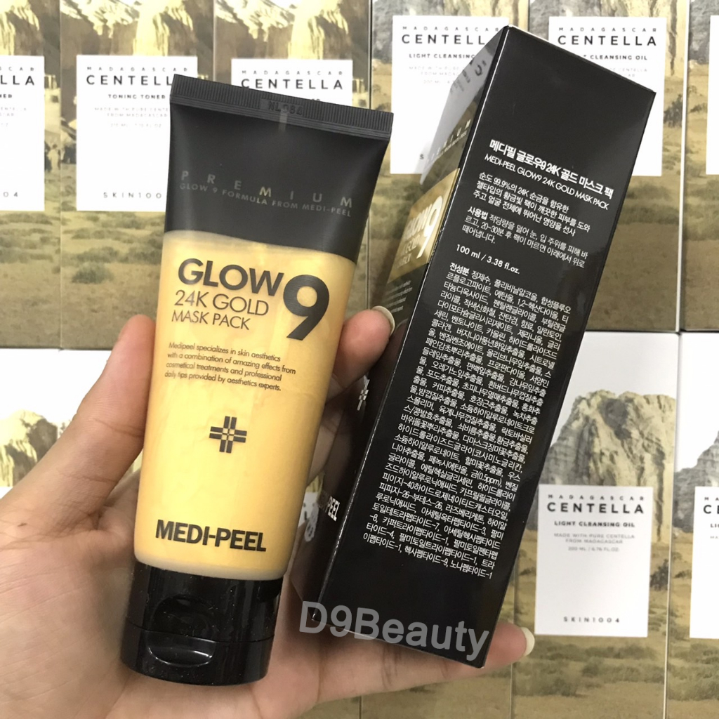 🔥 [SALE Exp: 2025.11] MEDI-PEEL Glow9 24K Gold Mask Pack 100ml มาส์กทองคำขจัดสิ่งสกปรก