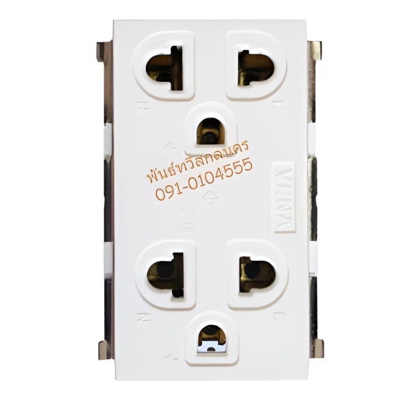 ปลั๊กกราวด์คู่ รุ่นใหม่ ZBG801K