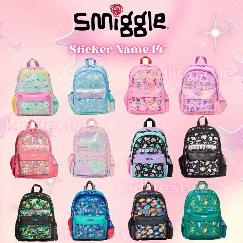 กระเป๋าSmiggle Backpack (มีสติ๊กเกอร์ชื่อ)🚩 14นิ้ว ของแท้พร้อมส่ง🎒