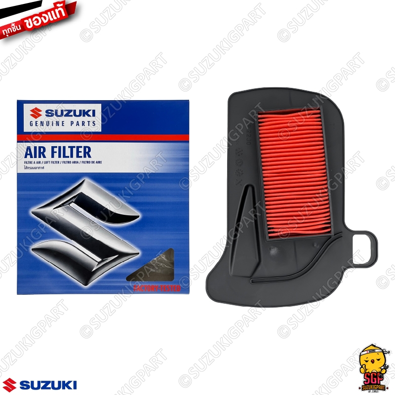 ไส้กรองอากาศ FILTER, AIR CLEANER แท้ Suzuki Shooter 115 Fi / Smash 115 Fi