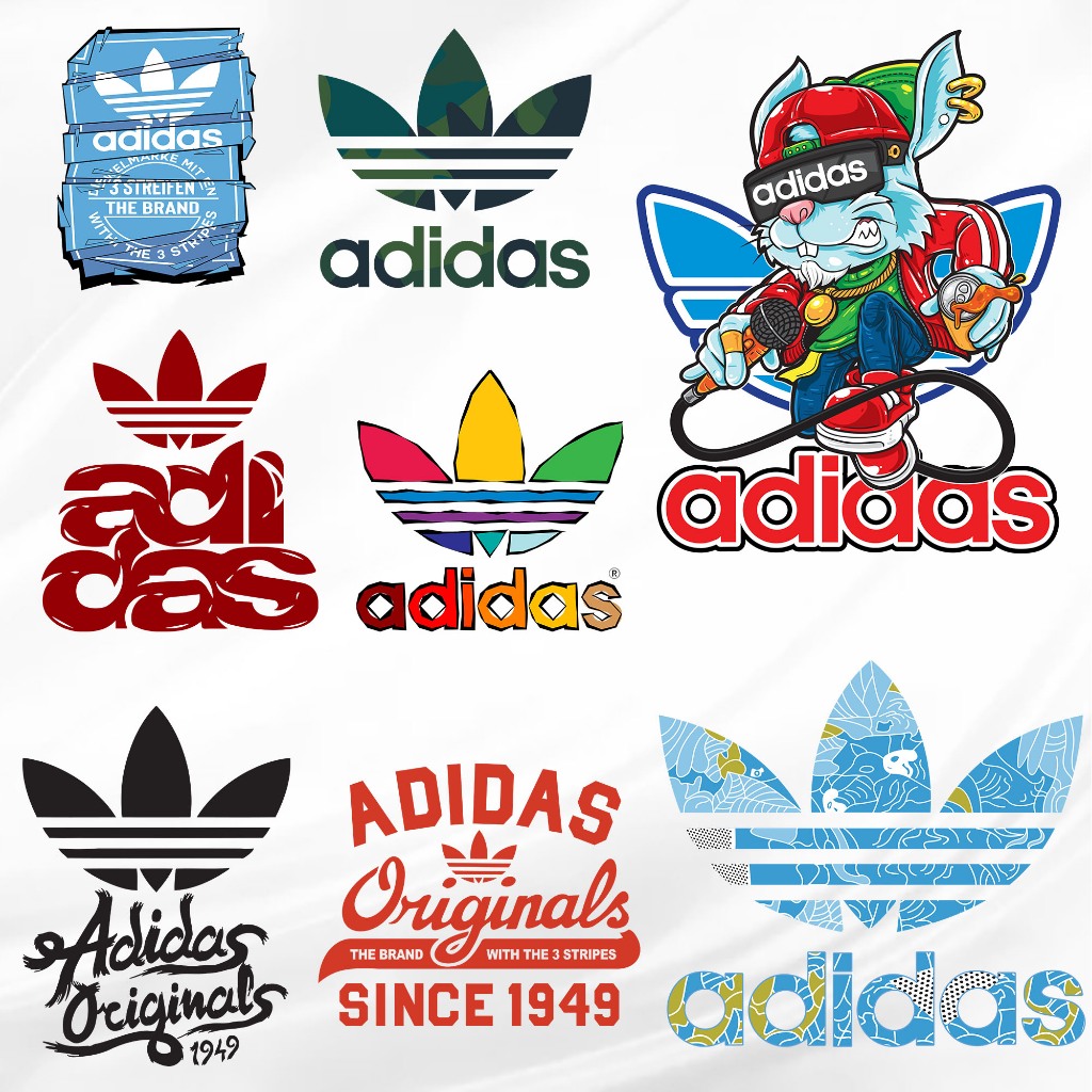 ตัวรีดติดเสื้อ 4289 แบรน์ดังอาาาาดิดาสหลายสี  set .B. แผ่นฟิล์มรีดร้อน  adidas สีสันสวยงาม เทห์ๆ