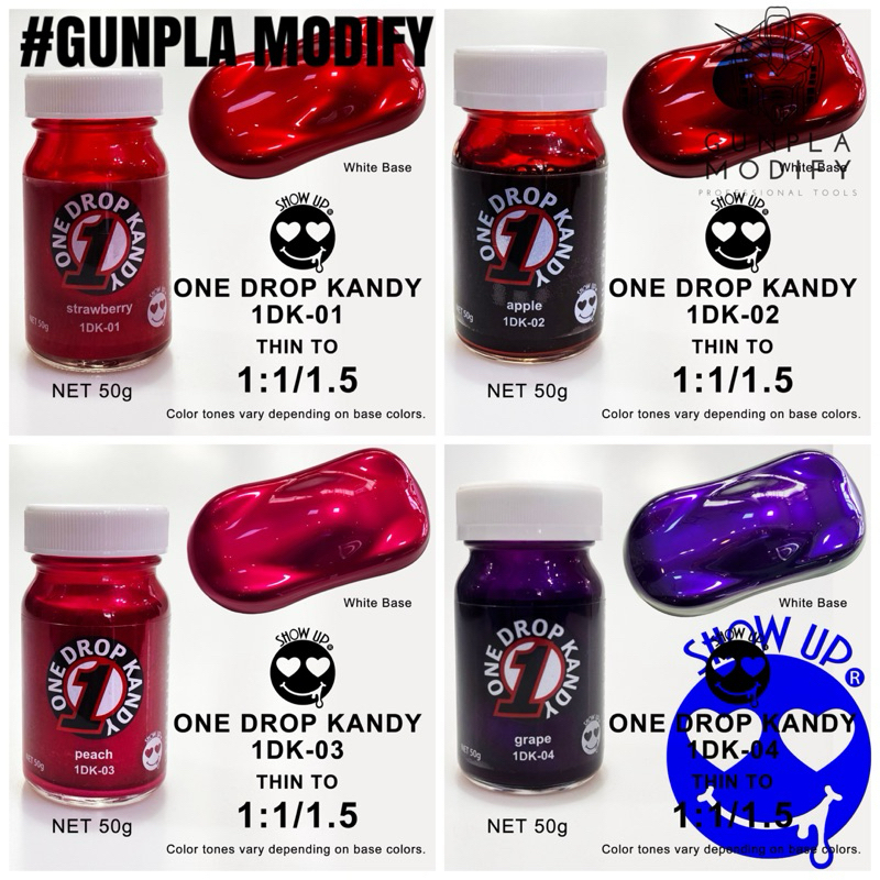 SHOW UP One Drop Kandy สีเคลียร์ ขนาด 50 ml สำหรับ โมเดล บอดี้อ่อนรถ RC กันพลา ฟิกเกอร์