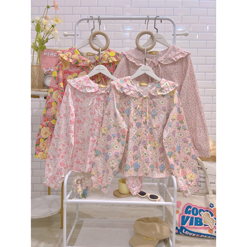 เสื้อแขนยาวสไตล์เกาหลี คอปกน่ารักๆ sTN61