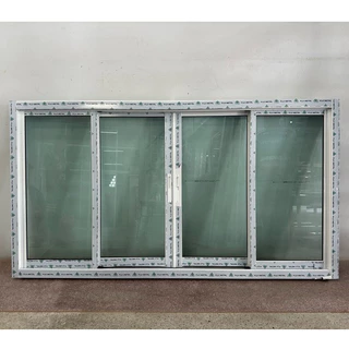 หน้าต่างอลูมิเนียม บานเลื่อน 4ช่อง 108 x 200
