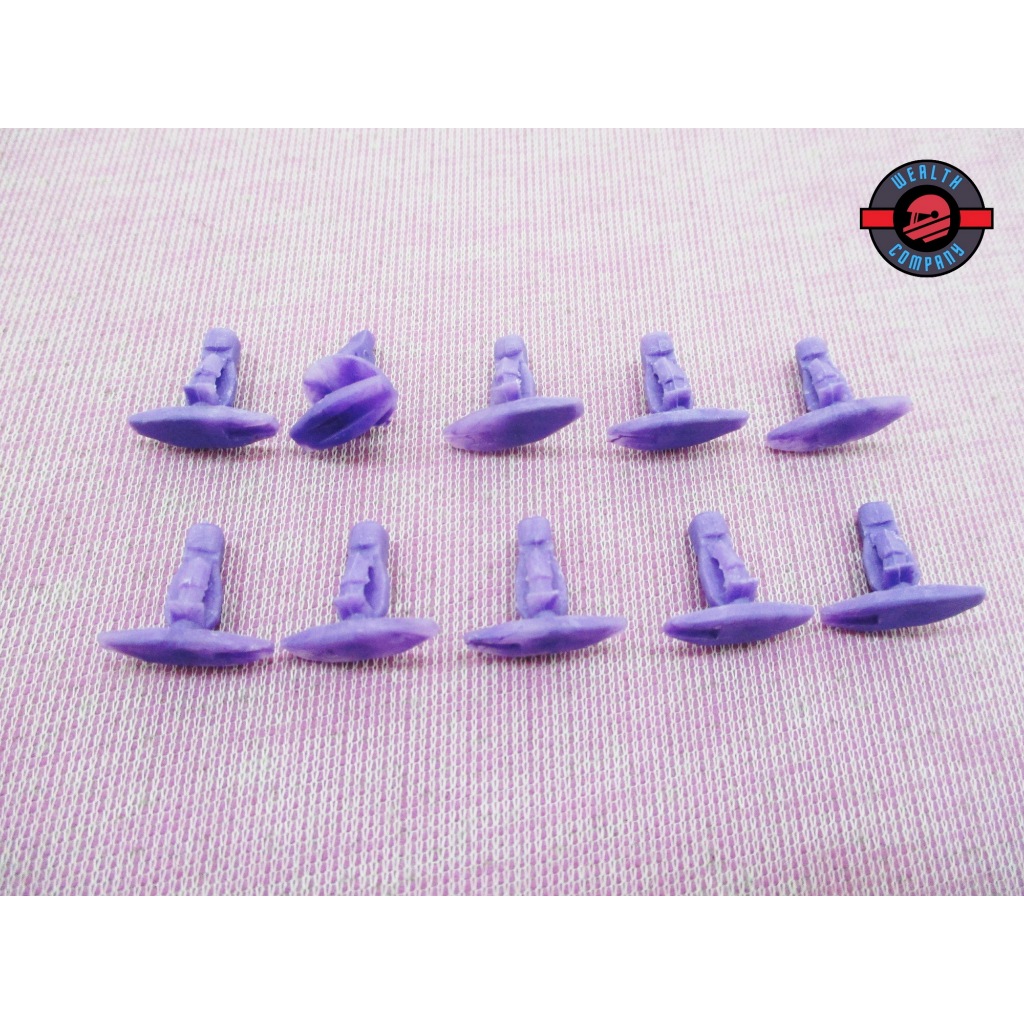 #กิ๊บยางขอบประตู สีม่วง (10 ชิ้น/ชุด) Fit TOYOTA HILUX LH112 // Door Rubber Locking Clip “Purple” Se